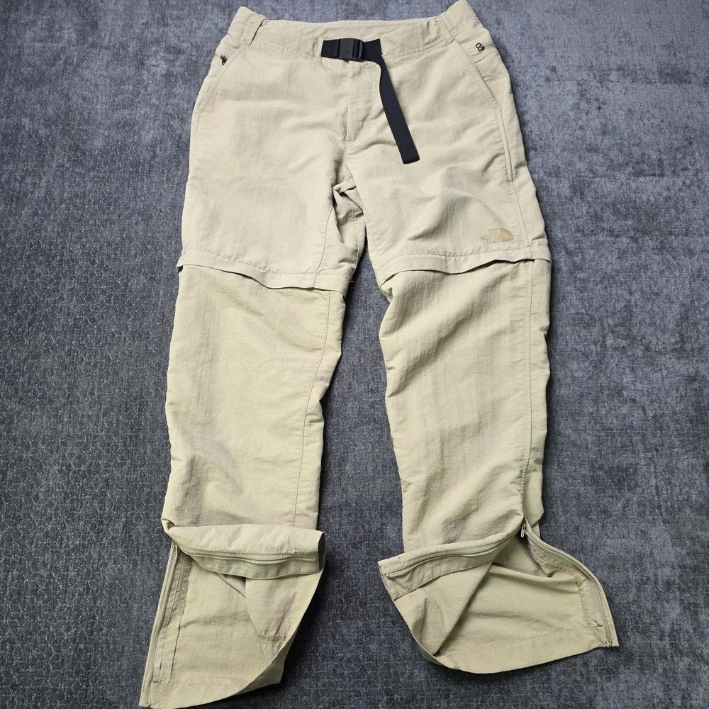 North Face Convertible Pants Mens 32 Fits 31x30 Belted Zip Off Hiking Gorpcore